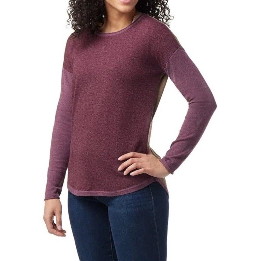 Smartwool Colorblock Pullover Crew-neck Under Layer Sweater Size Small